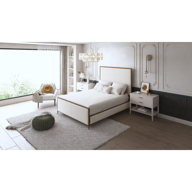 Nova Upholstered & Iron Bed